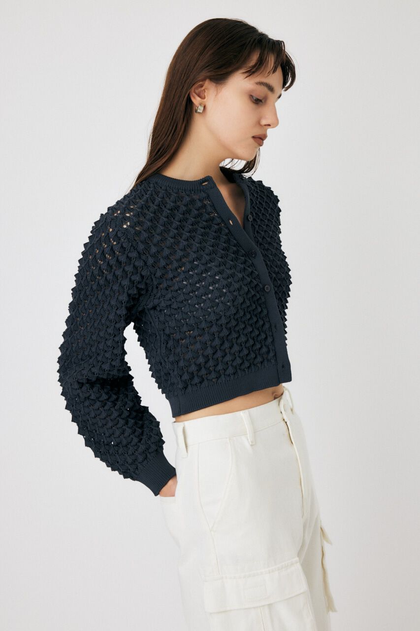 MOUSSY「PEAK STITCH KNIT カーディガン」|ニット・セーター|