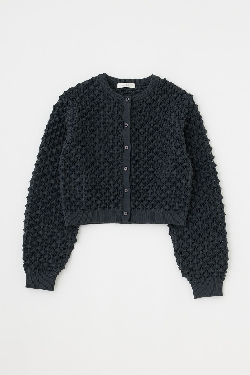 MOUSSY「PEAK STITCH KNIT カーディガン」|ニット・セーター|