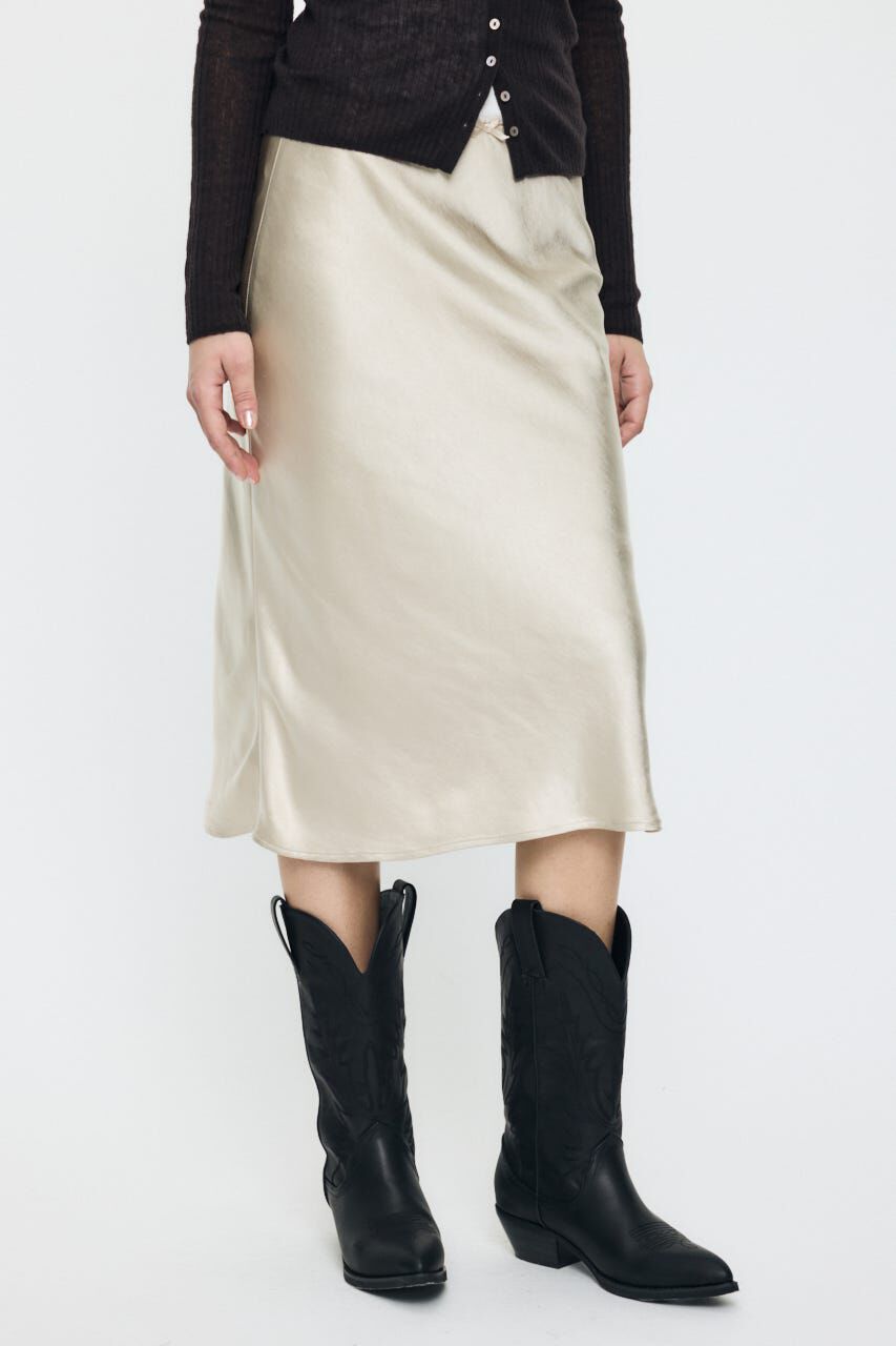 MOUSSY「SATIN MIDI スカート」|スカート|IVOY3