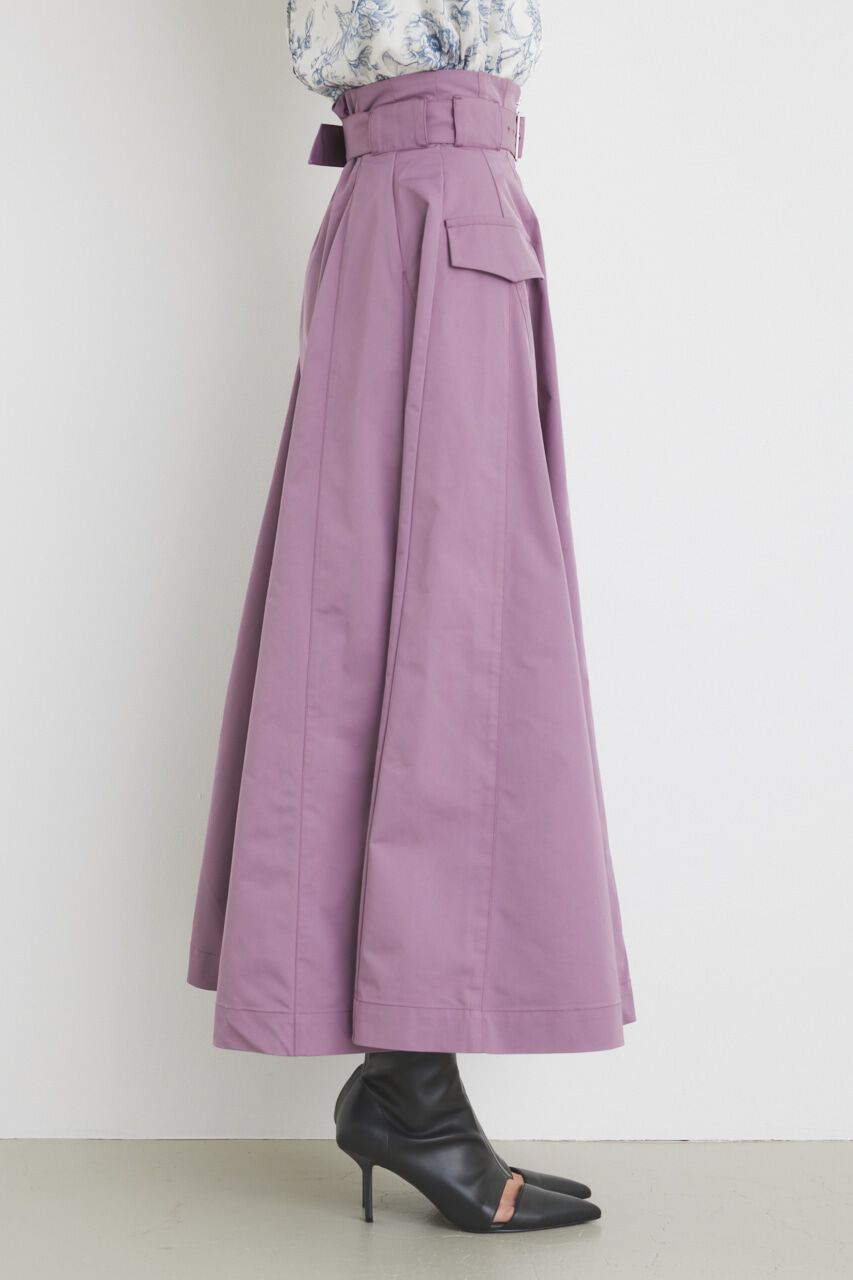 rienda「ハイウエストトレンチフレアSK」|スカート|