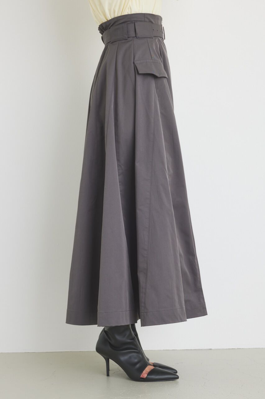 rienda「ハイウエストトレンチフレアSK」|スカート|