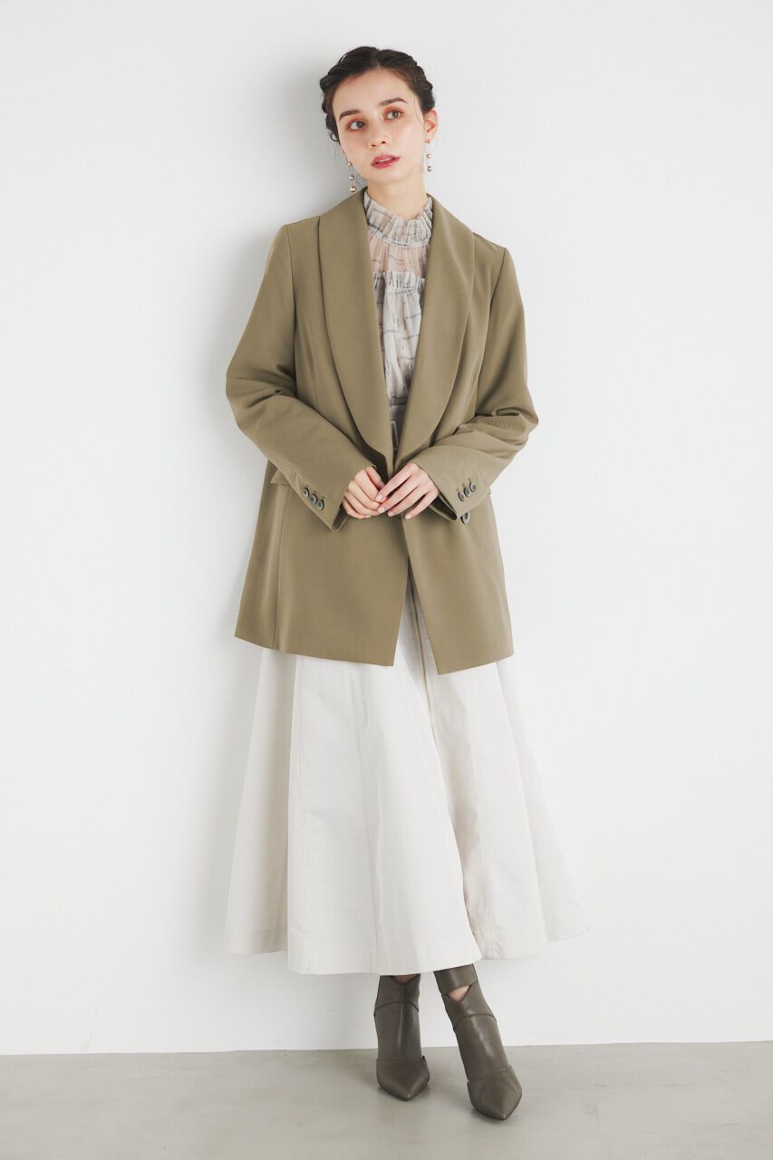 rienda「ダブルボタンショールカラーテーラードJK」|その他|BEG