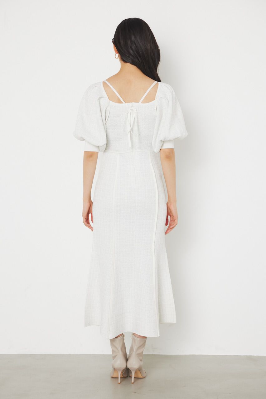 rienda「マーメイドツイードKnit OP」|ワンピース|