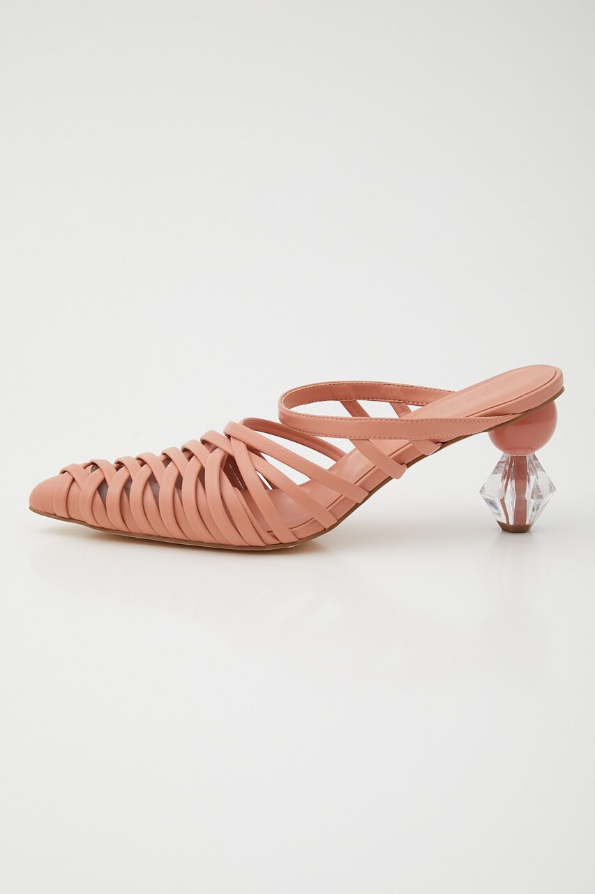 rienda「MIXボールレースアップパターンミュール」|サンダル|PNK