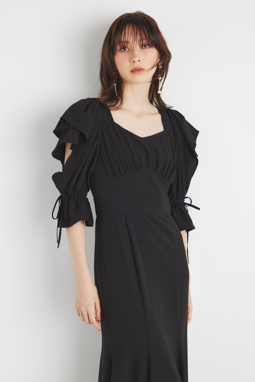 rienda「ショルダーダブルフリルマーメイドOP」|ワンピース|