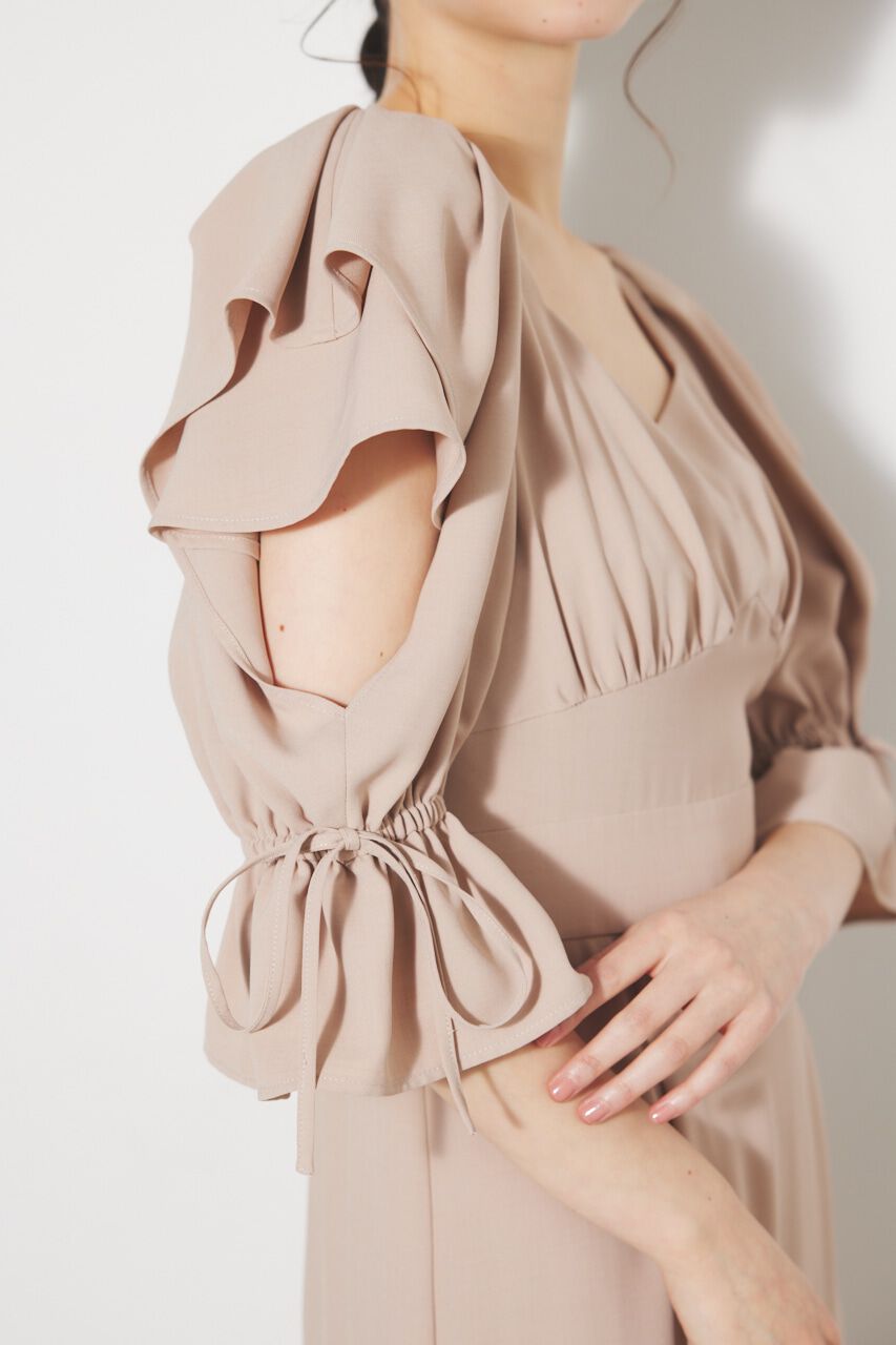 rienda「ショルダーダブルフリルマーメイドOP」|ワンピース|