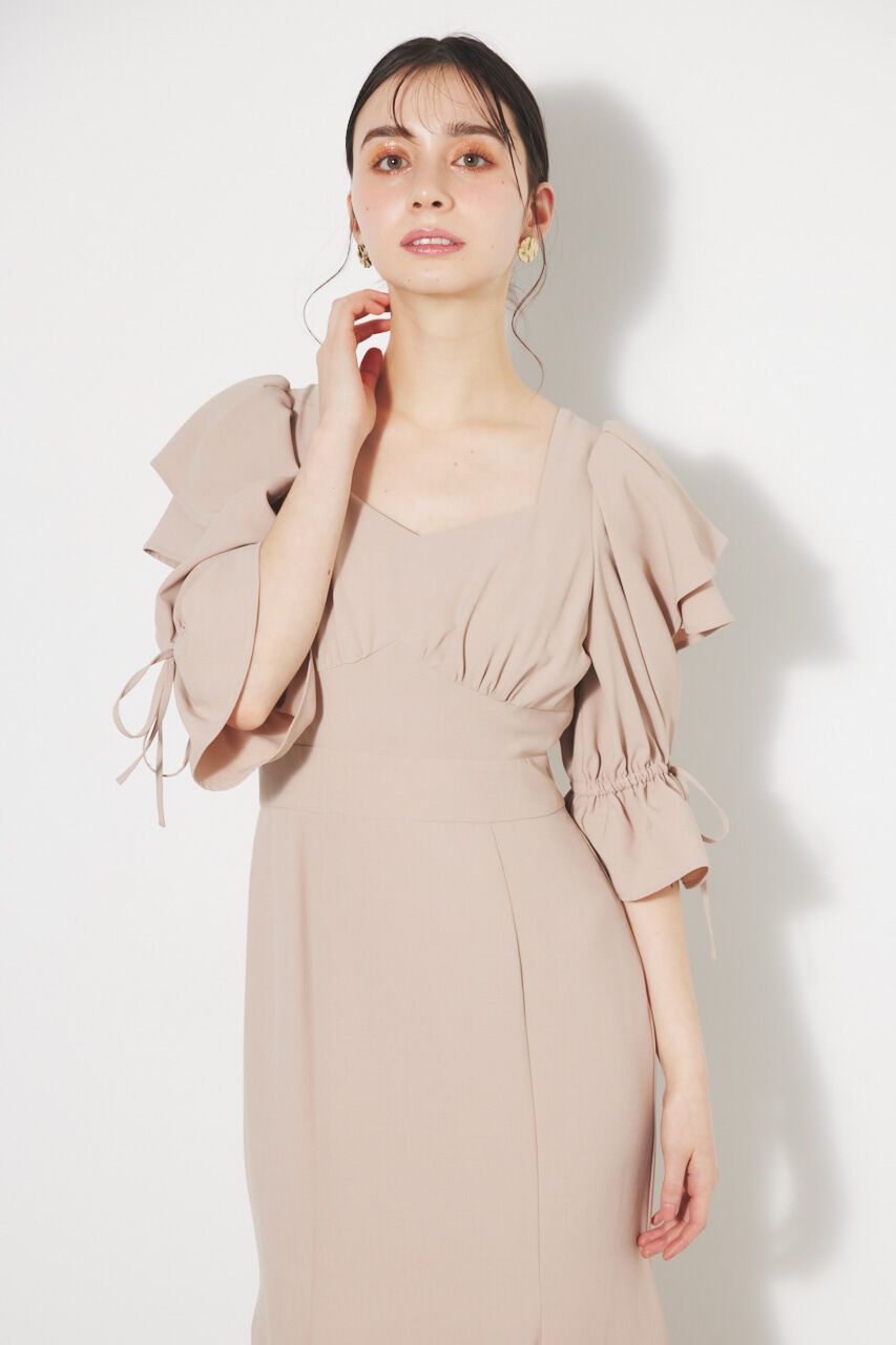 rienda「ショルダーダブルフリルマーメイドOP」|ワンピース|