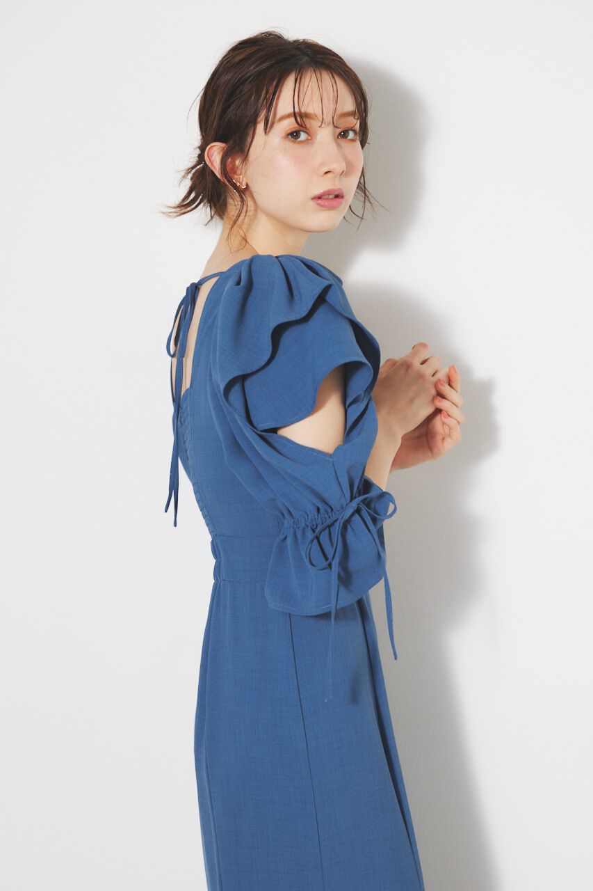 rienda「ショルダーダブルフリルマーメイドOP」|ワンピース|