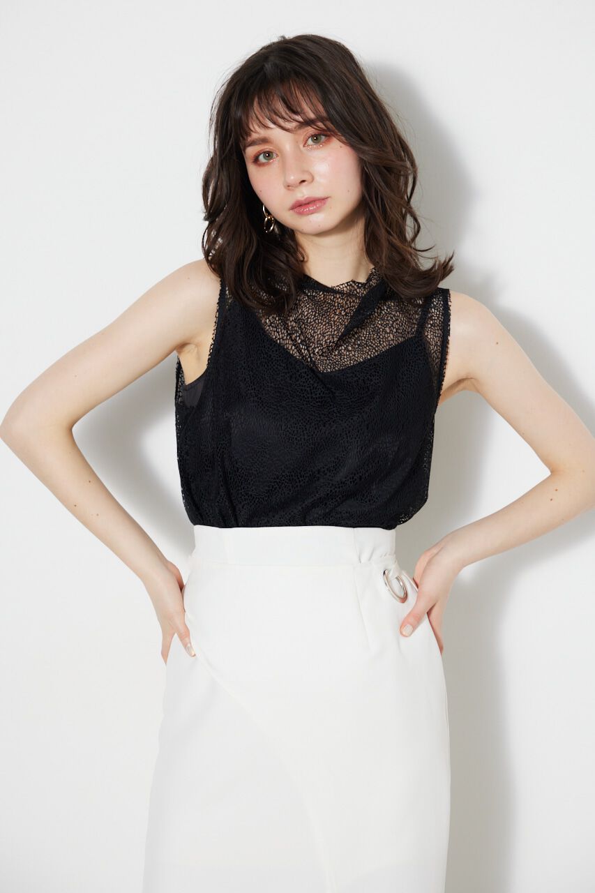 rienda「メッシュレースBLS」|シャツ・ブラウス|