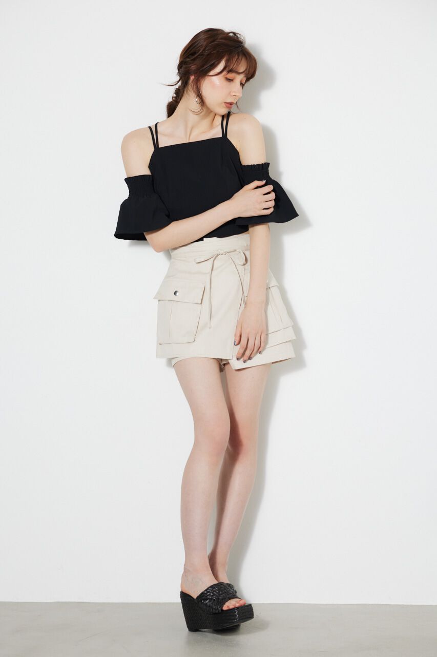 rienda「クロップドビスチェTOP」|タンクトップ|