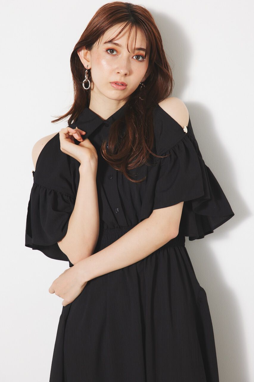 rienda「フリルSLVフレアOP」|ワンピース|