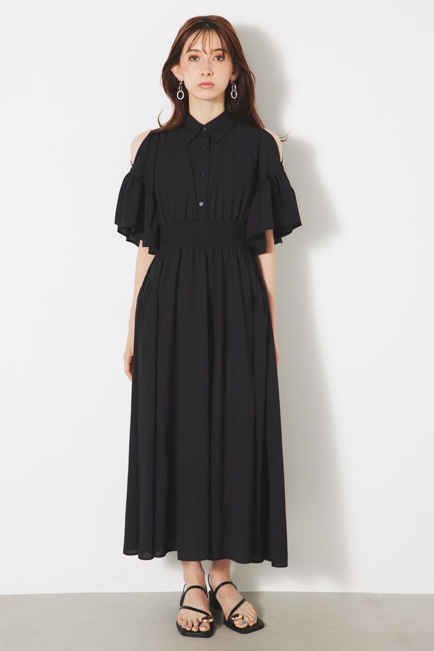 rienda「フリルSLVフレアOP」|ワンピース|