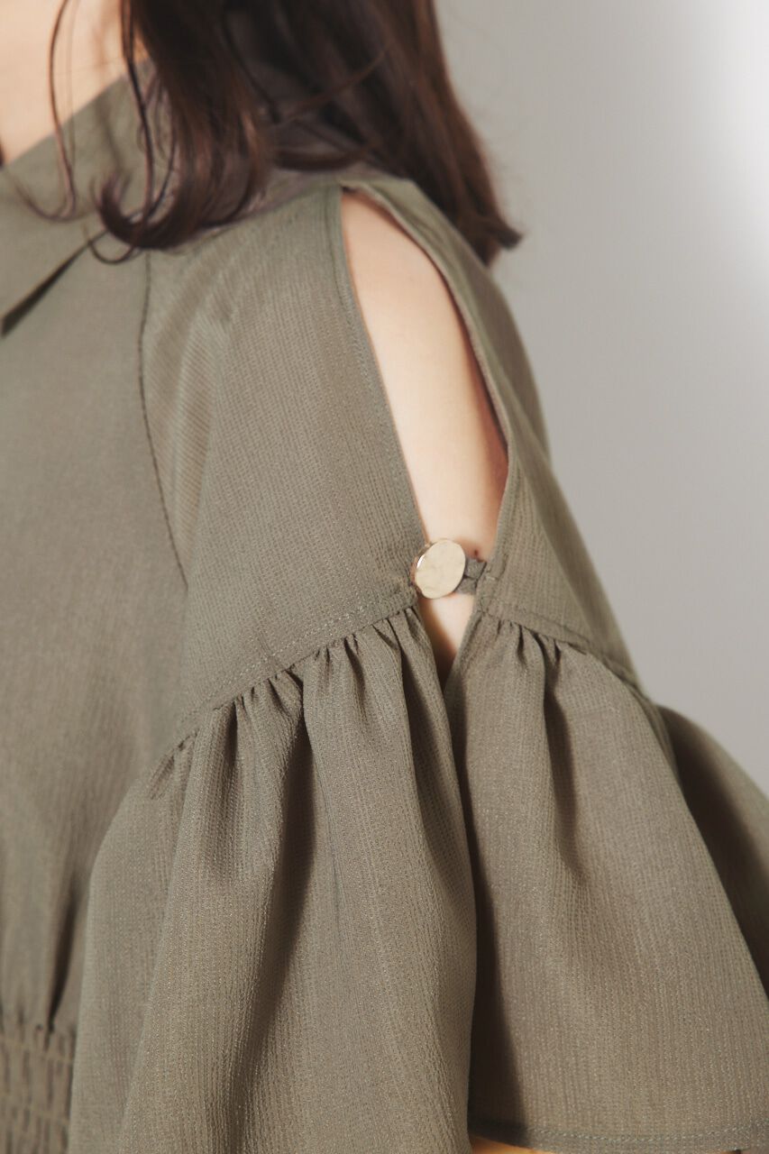 rienda「フリルSLVフレアOP」|ワンピース|