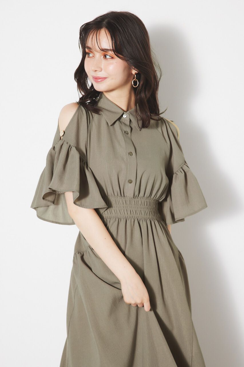 rienda「フリルSLVフレアOP」|ワンピース|