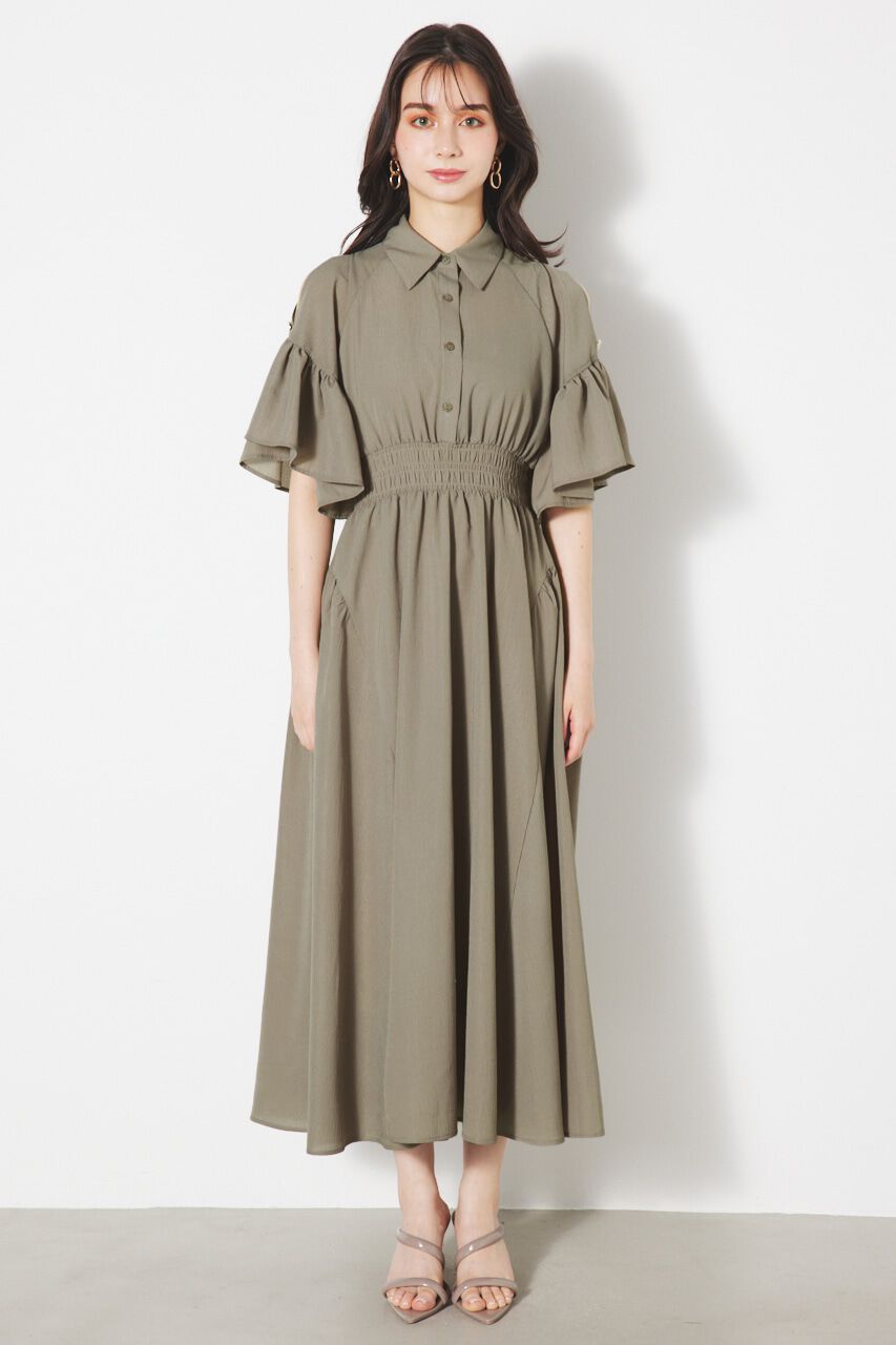 rienda「フリルSLVフレアOP」|ワンピース|