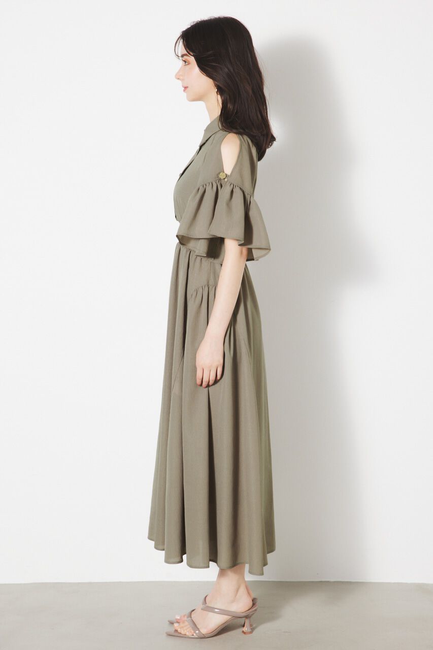 rienda「フリルSLVフレアOP」|ワンピース|