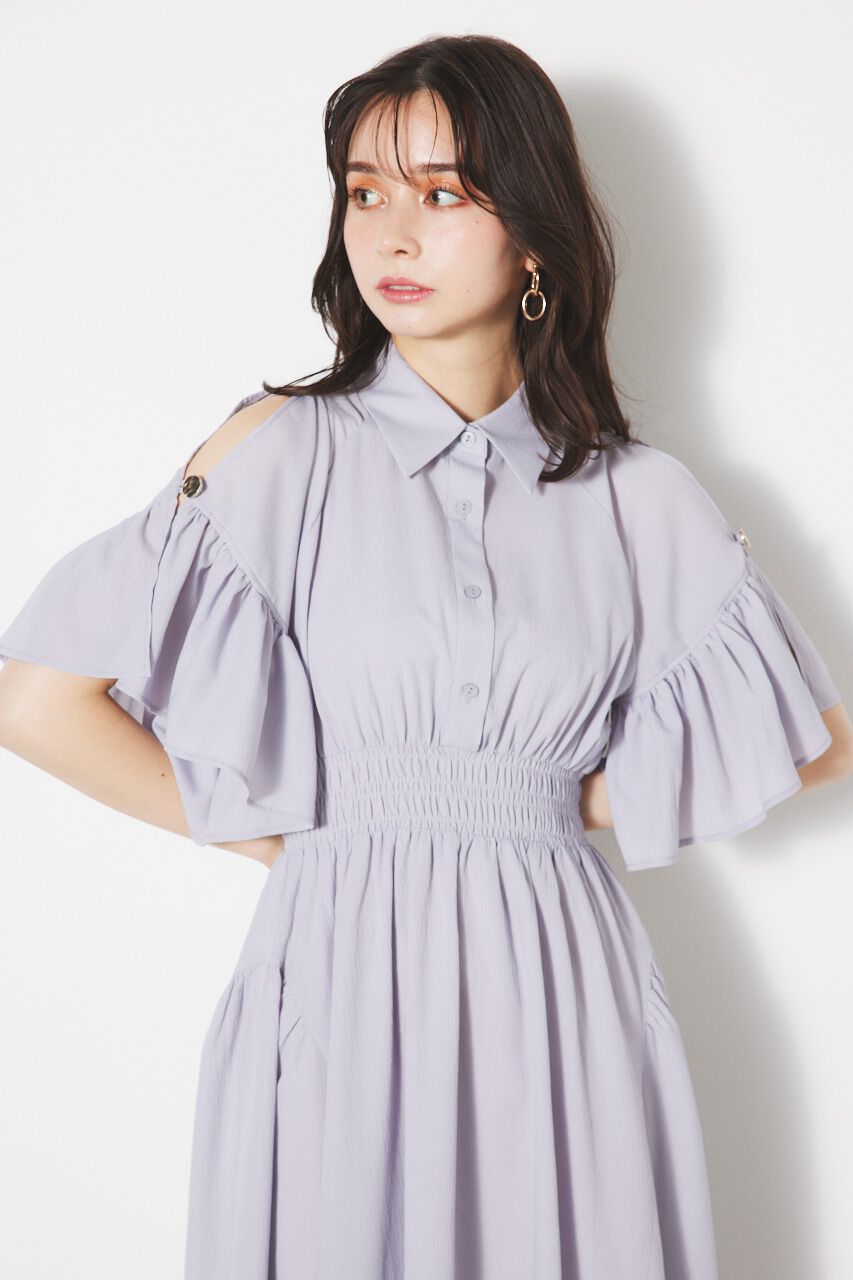 rienda「フリルSLVフレアOP」|ワンピース|