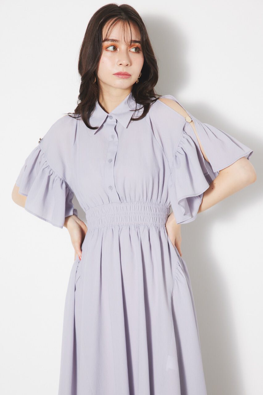 rienda「フリルSLVフレアOP」|ワンピース|