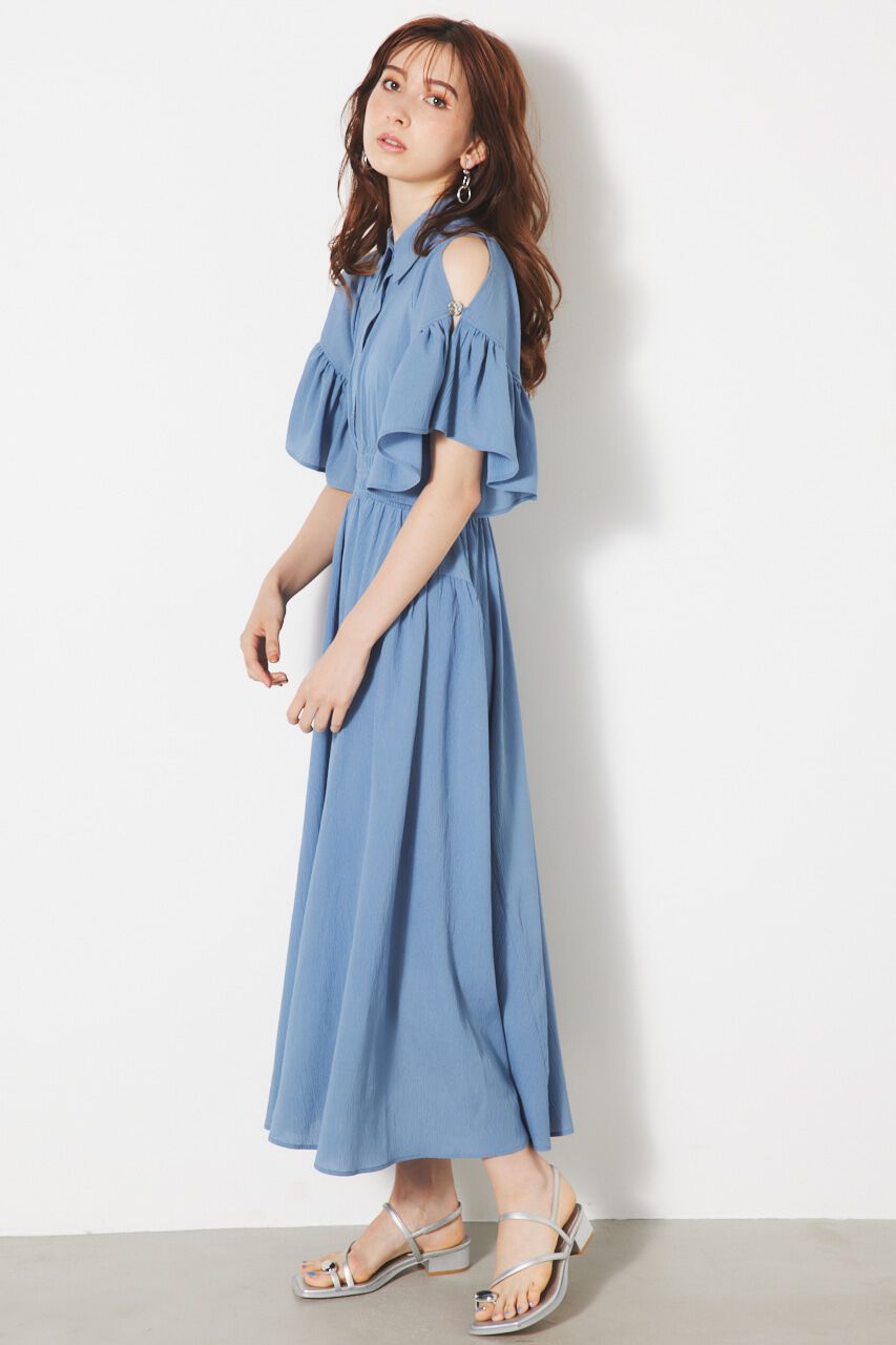 rienda「フリルSLVフレアOP」|ワンピース|