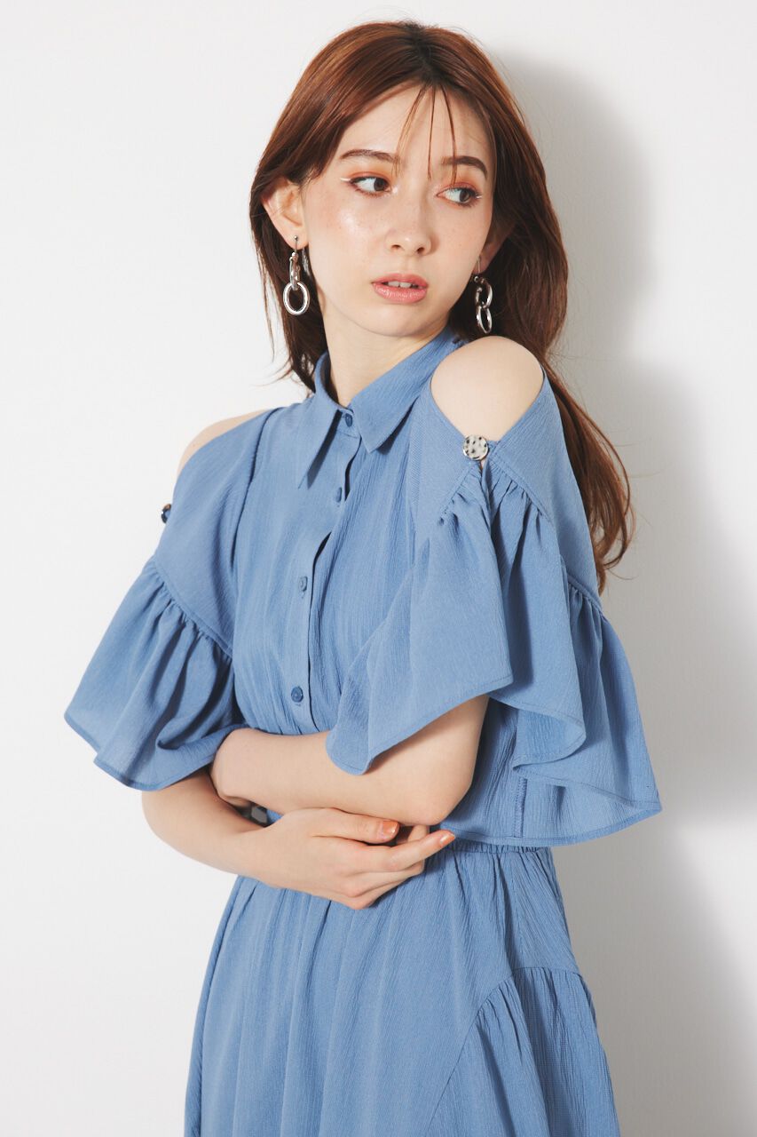 rienda「フリルSLVフレアOP」|ワンピース|