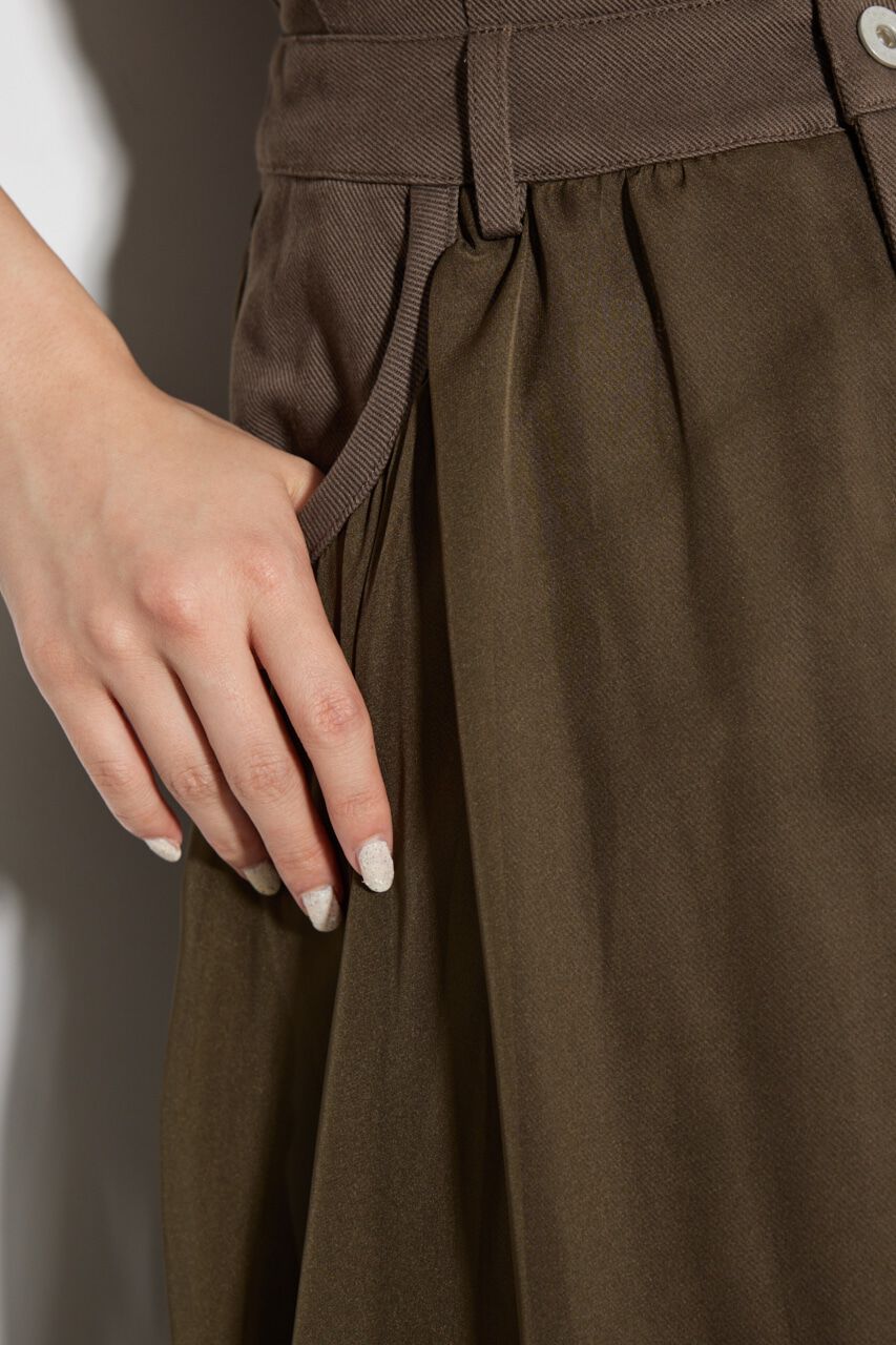 rienda「コルセットライクシアーコンビJ/WフレアSK」|スカート|