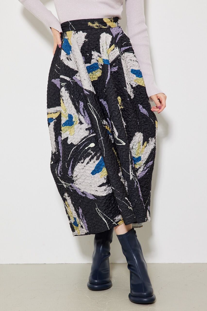 rienda「ラウンドフォルムJ/W SK」|スカート|