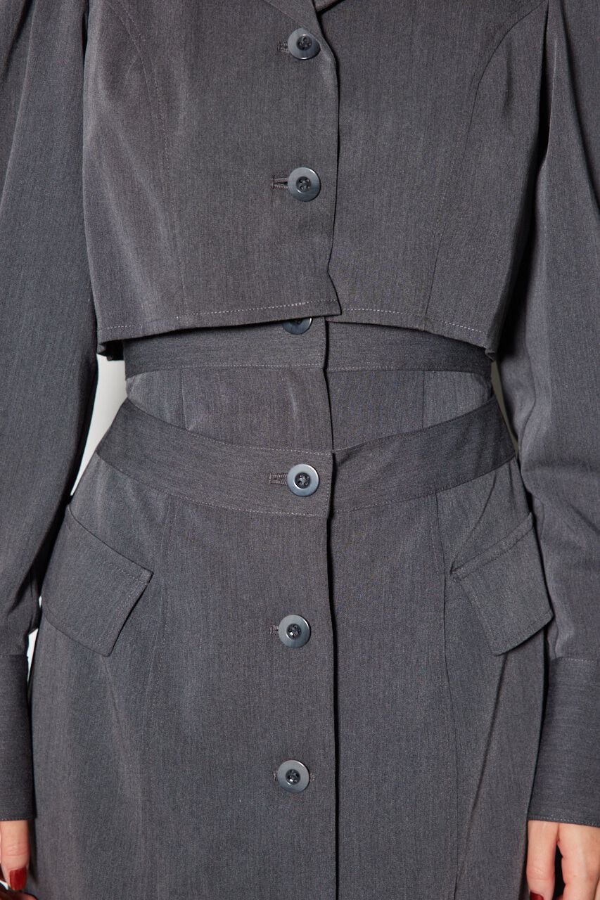 rienda「ラップパターンロングタイトワンピース」|ワンピース|