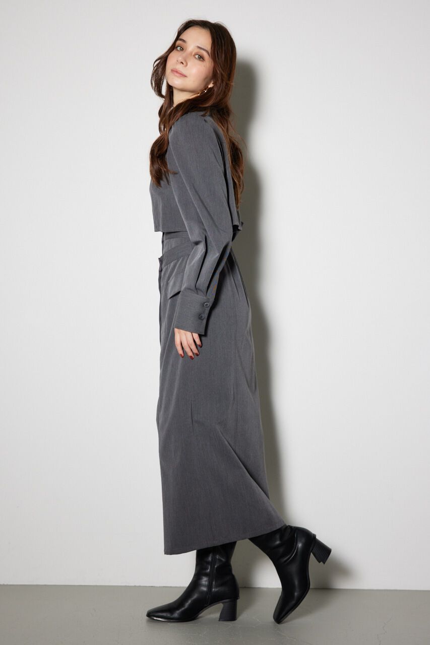 rienda「ラップパターンロングタイトワンピース」|ワンピース|