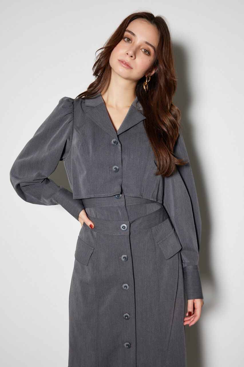 rienda「ラップパターンロングタイトワンピース」|ワンピース|