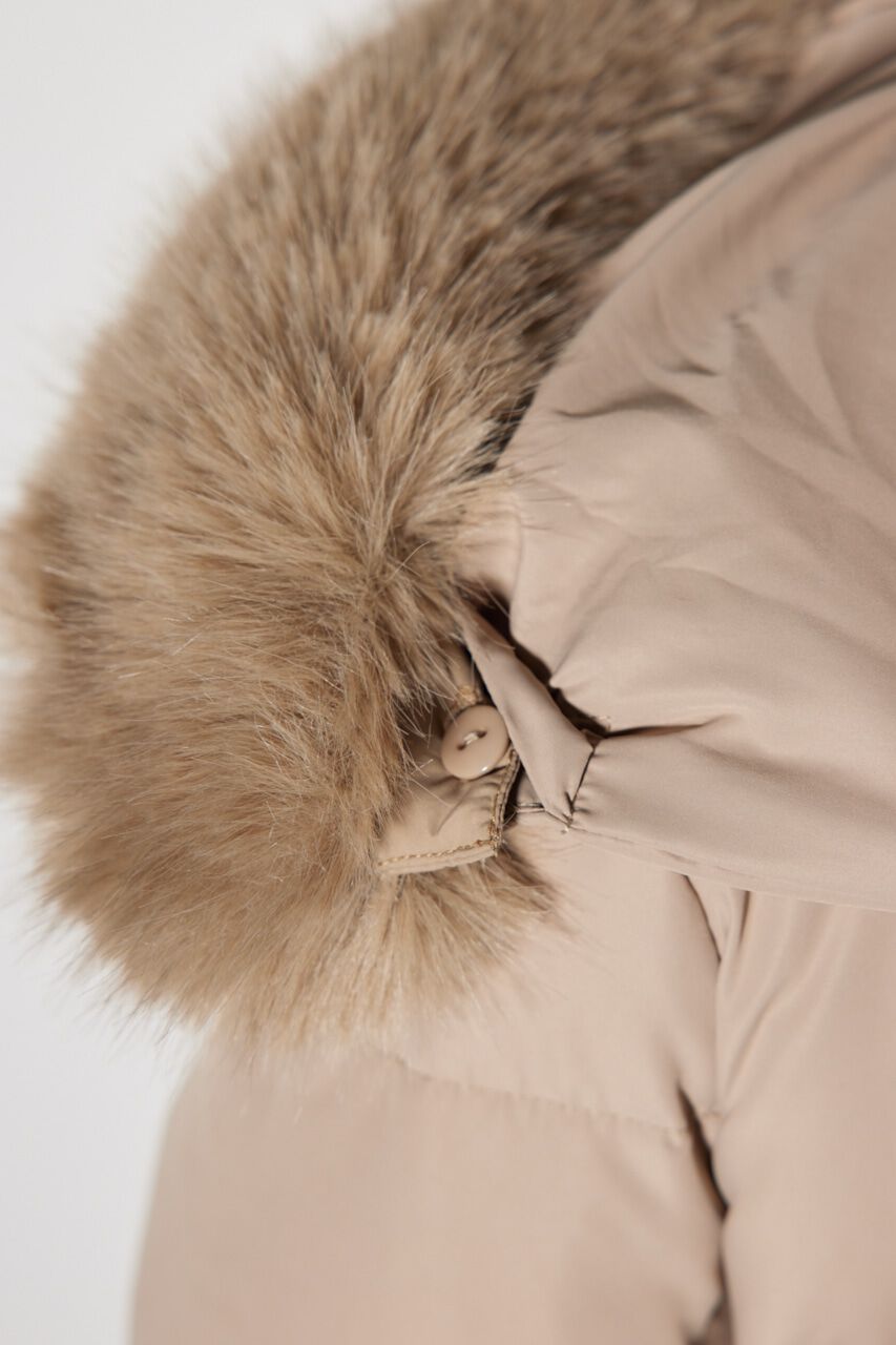 rienda「シャーリングゴムベルト付きシェイプダウンコート」|その他|