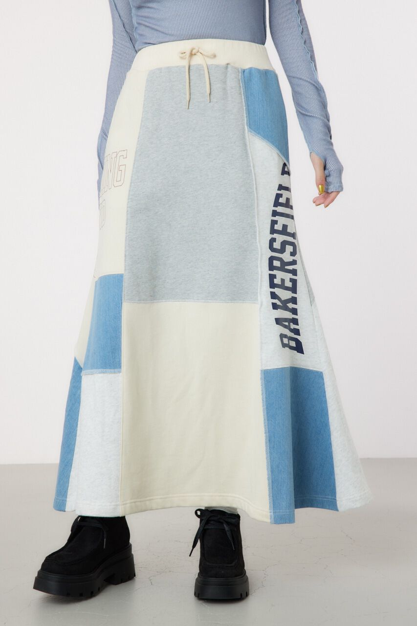 RODEO CROWNS「カスタム college マキシスカート」|スカート|柄WHT5