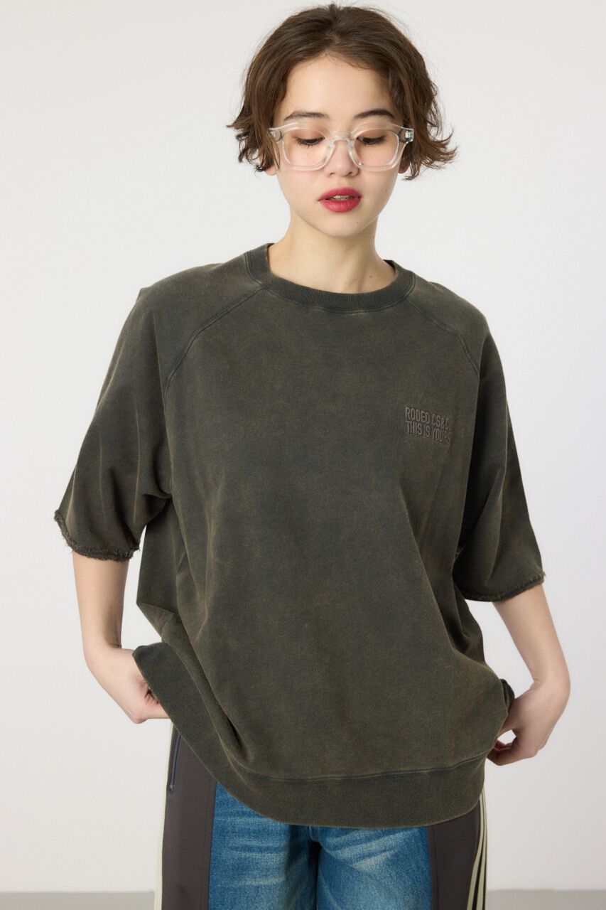 RODEO CROWNS「CIRCLE エンボスロゴ半袖スウェットトップス」|Tシャツ・カットソー|