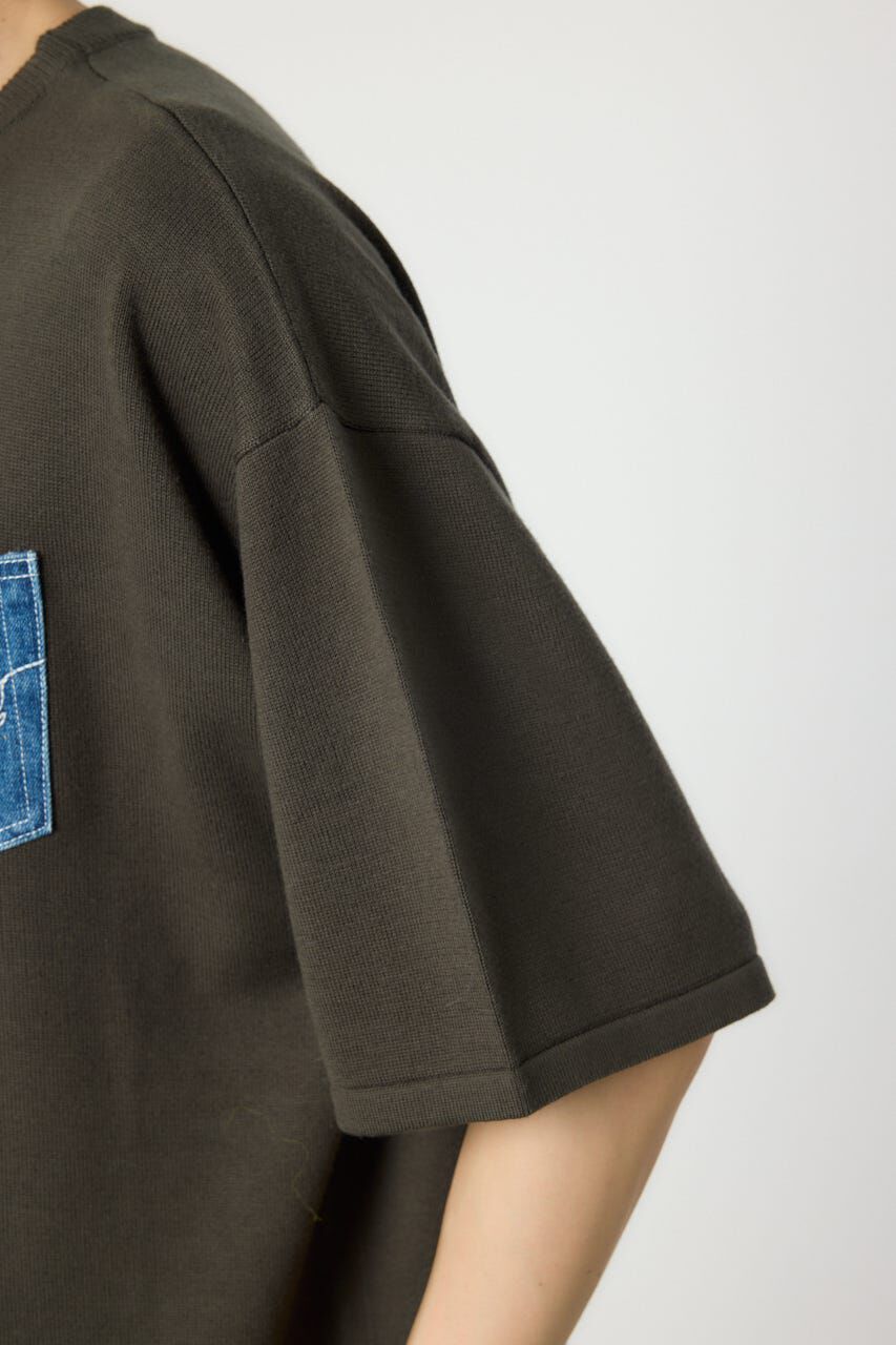 RODEO CROWNS「メンズスプレーロゴニットトップス」|ニット・セーター|