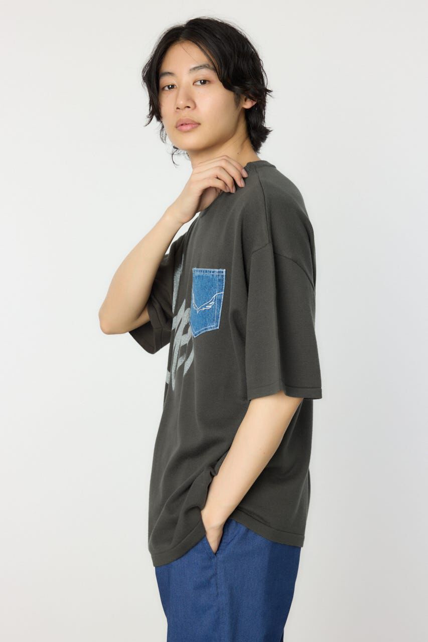 RODEO CROWNS「メンズスプレーロゴニットトップス」|ニット・セーター|