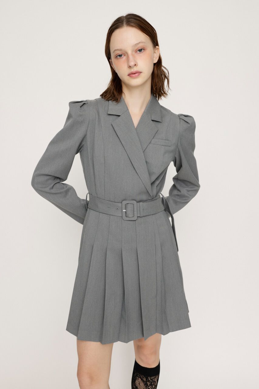 SLY「TAILORED PLEATS ショートワンピース」|ワンピース|