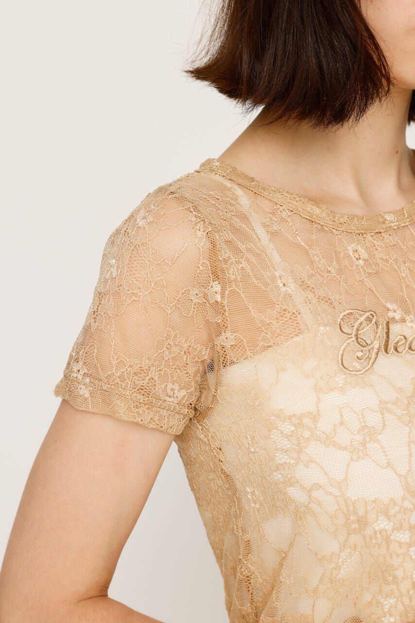 SLY「CUT LACE EMBROIDERY Tシャツ」|Tシャツ・カットソー|