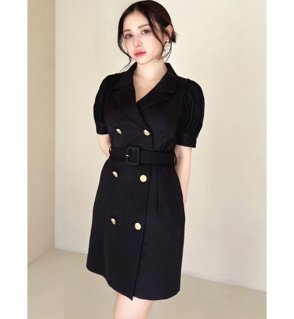 RESEXXY「スリーブシアーデザインミニワンピース」|ワンピース|