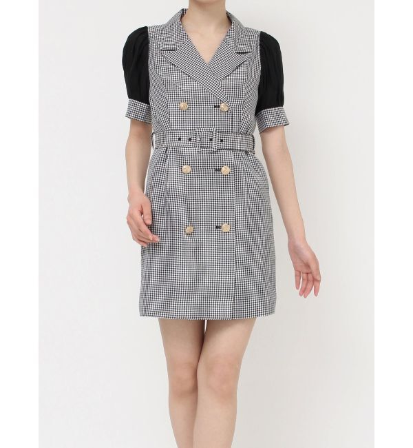 RESEXXY「スリーブシアーデザインミニワンピース」|ワンピース|