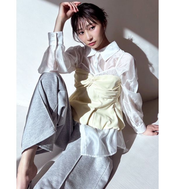 RESEXXY「ヘムバルーンキャミトップス【セットアップ着用可能】」|シャツ・ブラウス|