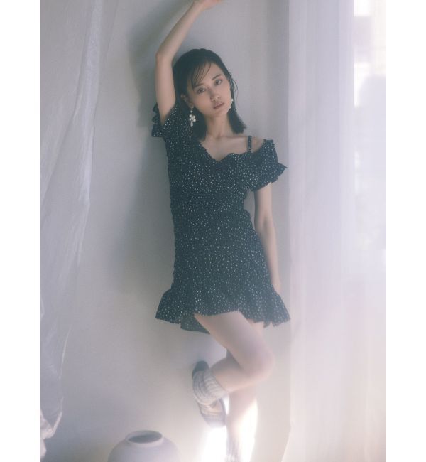 RESEXXY「シャーリングミニワンピース」|ワンピース|