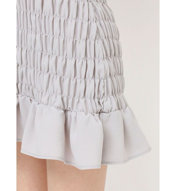 RESEXXY「シャーリングミニワンピース」|ワンピース|