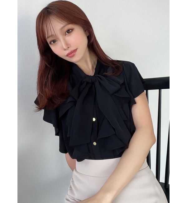RESEXXY「ボウタイラッフルブラウス」|シャツ・ブラウス|