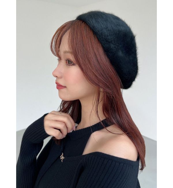 RESEXXY「フェイクファーベレー帽」|ハンチング・ベレー帽|