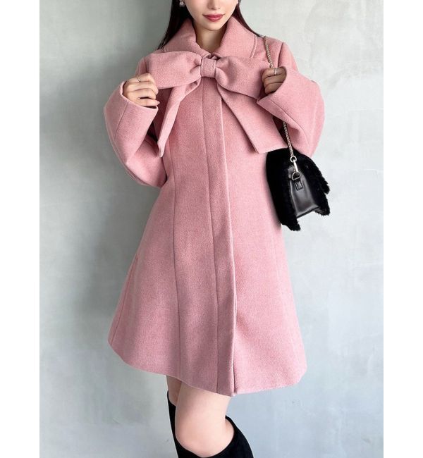 RESEXXY「【追加生産分】ビッグリボンミディコート」|その他|ピンク