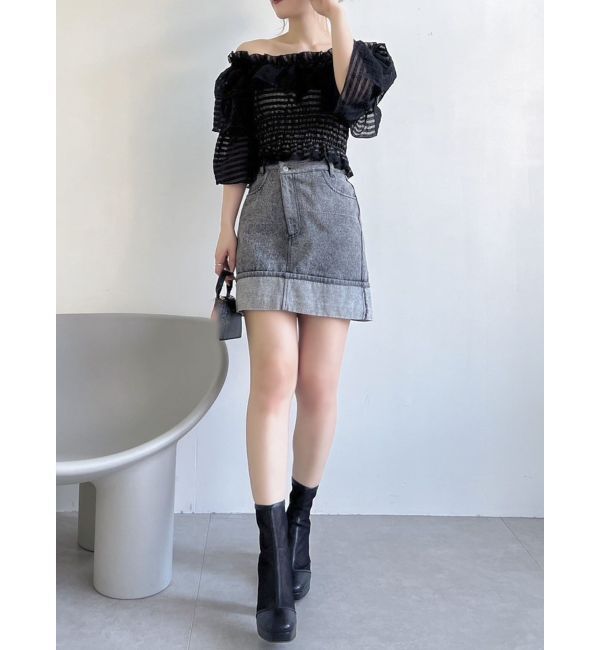 dazzlin「ティアードスリーブオフショルブラウス」|シャツ・ブラウス|