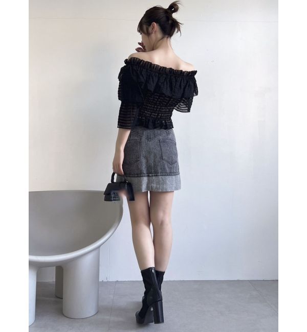 dazzlin「ティアードスリーブオフショルブラウス」|シャツ・ブラウス|