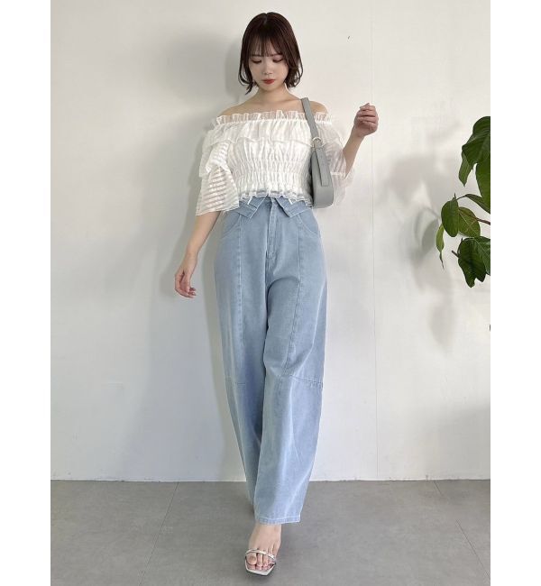 dazzlin「ティアードスリーブオフショルブラウス」|シャツ・ブラウス|