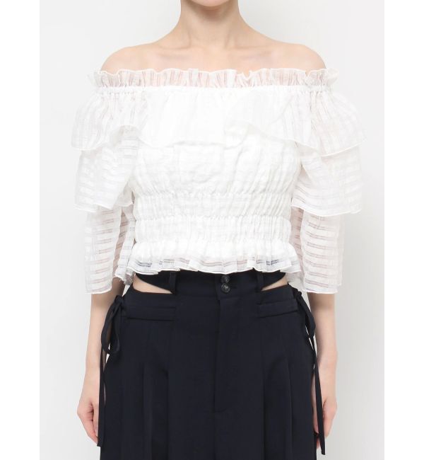 dazzlin「ティアードスリーブオフショルブラウス」|シャツ・ブラウス|