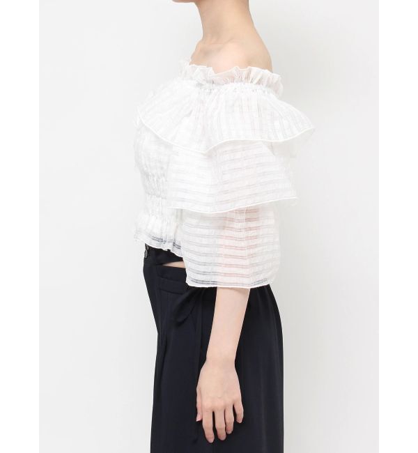 dazzlin「ティアードスリーブオフショルブラウス」|シャツ・ブラウス|