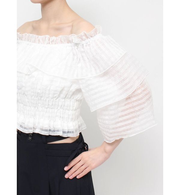 dazzlin「ティアードスリーブオフショルブラウス」|シャツ・ブラウス|